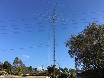 [Picture of Jim's yagi antenna]